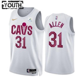 Maillot Basket Enfant Cleveland Cavaliers Jarrett Allen 31 2022-23 Nike Association Edition Blanc Swingman